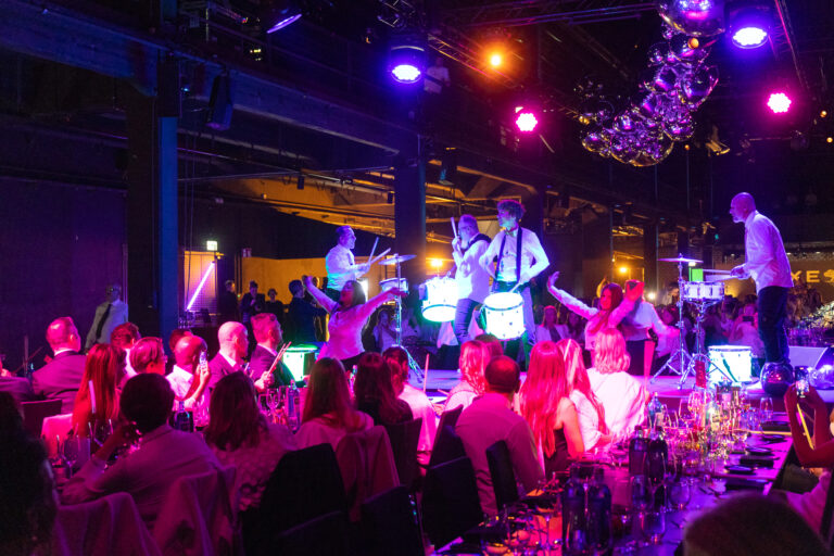 Dance floor and live performance at the NUXE gala